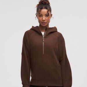 NWT Lululemon Scuba Oversized Half-Zip Long Hoodie - Lava Cake (M/L)